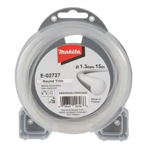 Makita E-02727 struna nylonová 1,3mm, 15m, bílá, kulatá