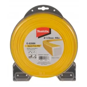 Makita E-02886 struna nylonová Pro 3,0mm, 44m, žlutá, hranatá