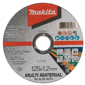 makita řezný kotouč 125x1.2x22.23 multi materiál