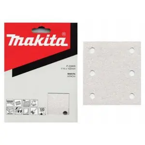 brusný papír suchý zip 102x114mm 6 děr K80 10 ks