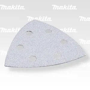 brusný papír suchý zip 94x94x94mm 6 děr K80 10ks=oldB-21696