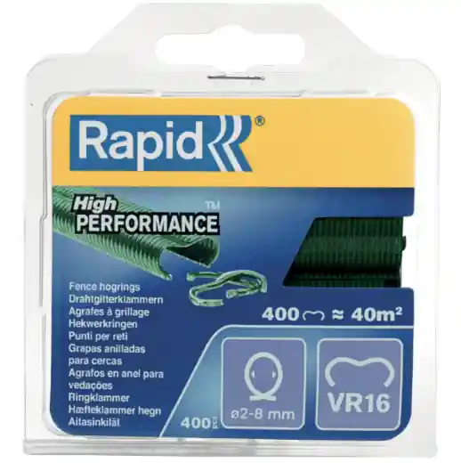 Rapid zahradní program spony - VR16, zel. plast, 400 ks