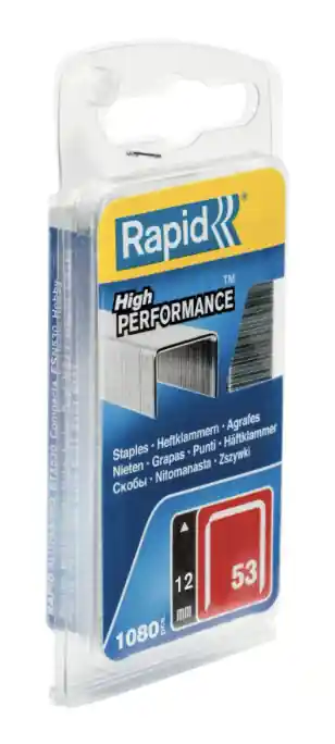 Rapid sponky červená řada - 53/12 mm, 1080 ks