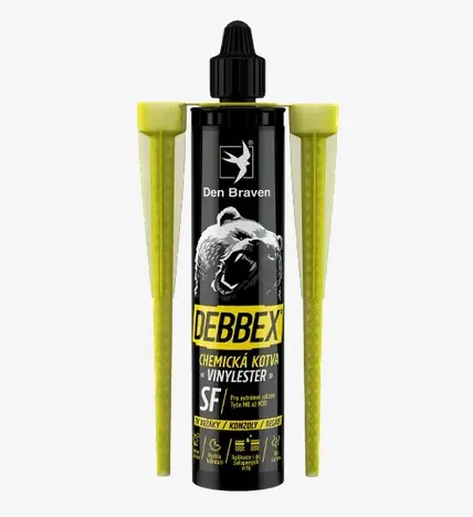 Den Braven 74017BD chemická kotva VINYLESTER SF DEBBEX PROFI 380ml