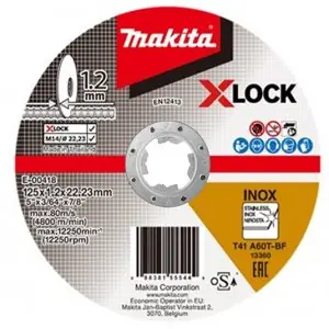 Makita řezný kotouč na nerez X-LOCK 125x1.2mm E-00418-10 bal.10ks