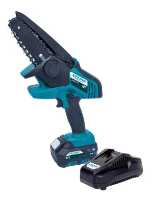 XTLINE aku řetězová mini pila 18 V + baterie 2.0 Ah + nabíječka 2.4 A, XT102872-1B2