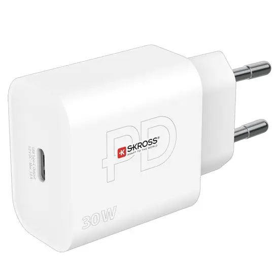 SKROSS DC56-PD30 USB-C nabíjecí adaptér Power charger 30W EU, Power Delivery, typ C