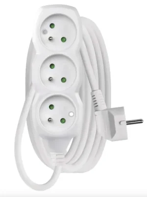EMOS Prodlužovací kabel 3 m / 3 zásuvky / bílý / PVC / 1 mm2