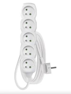 EMOS Prodlužovací kabel 7 m / 5 zásuvek / bílý / PVC / 1 mm2