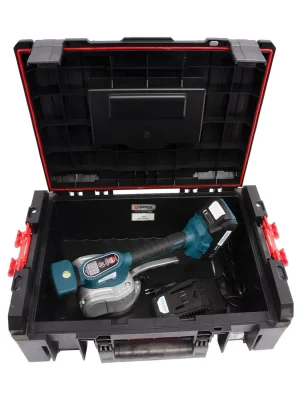 XTLINE aku vibrační přísavka 18 V + baterie 2.0 Ah + nabíječka 2.4 A + box, XT102715-1B2B