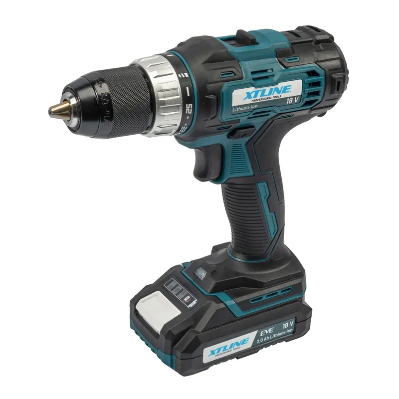XTLINE aku vrtačka 18 V, 40 Nm + 2 baterie 2.0 Ah + nabíječka 2.4 A, XT102771