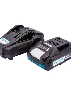 XTLINE aku baterie Li-Ion 18 V 2.0 Ah EVE + nabíječka 2.4 A, XT102887