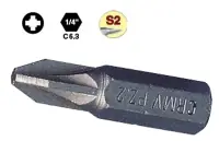Bity 1/4" křížové PZ 25 mm