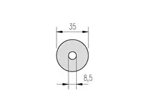 Podložka těsnící pryž 8,5x35 V11