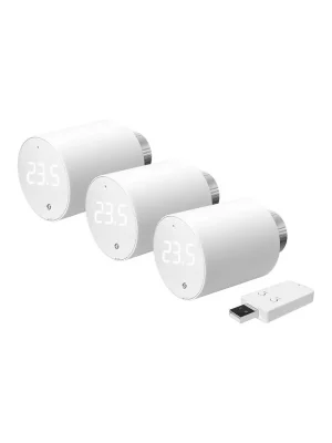 Shelly BLU TRV Thermostatic head, WiFi/Bluetooth (3 pieces with ovládání unit)
