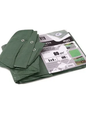 Plachta 80g ZELENÁ 5x8m
