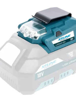 Nabíječka s LED svítidlem 18V XT102795 XTline