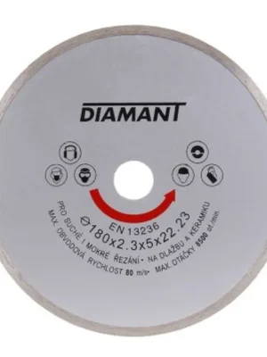 Kotouč diamantový DIAMANT 180x2.3x22.2mm plný FESTA