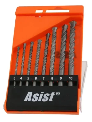 Sada vrtáků do betonu a zdiva, 8ks ASIST 01-5402 ASIST
