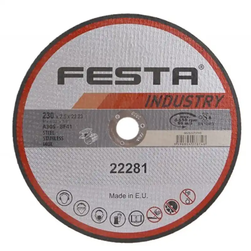Kotouč řezný FESTA INDUSTRY na kov 230x2.5x22.2mm FESTA