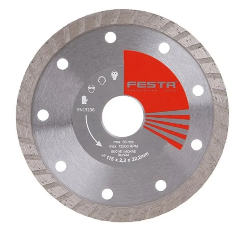 Kotouč diamantový FESTA TURBO 115x2.2x22.2mm FESTA