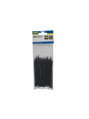 Stahovací pásky kabelové 100ks 2,5 x 100 mm KINZO