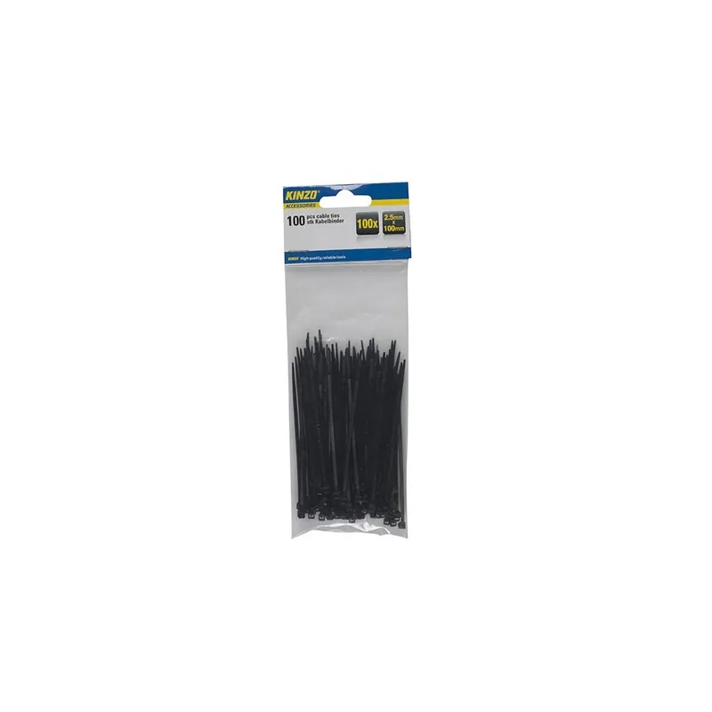 Stahovací pásky kabelové 100ks 2,5 x 100 mm KINZO