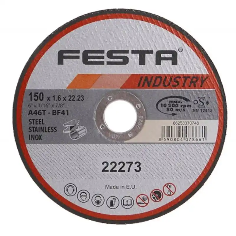 Kotouč řezný FESTA INDUSTRY na kov 150x1.6x22.2mm FESTA