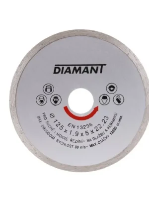 Kotouč diamantový DIAMANT 125x1.9x22.2mm plný FESTA