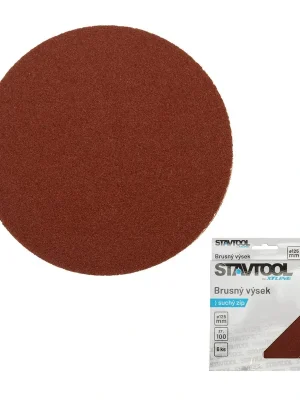 STAVTOOL Brusný výsek na suchý zip | 125 mm zr. 40, 1bal/6ks STAVTOOL