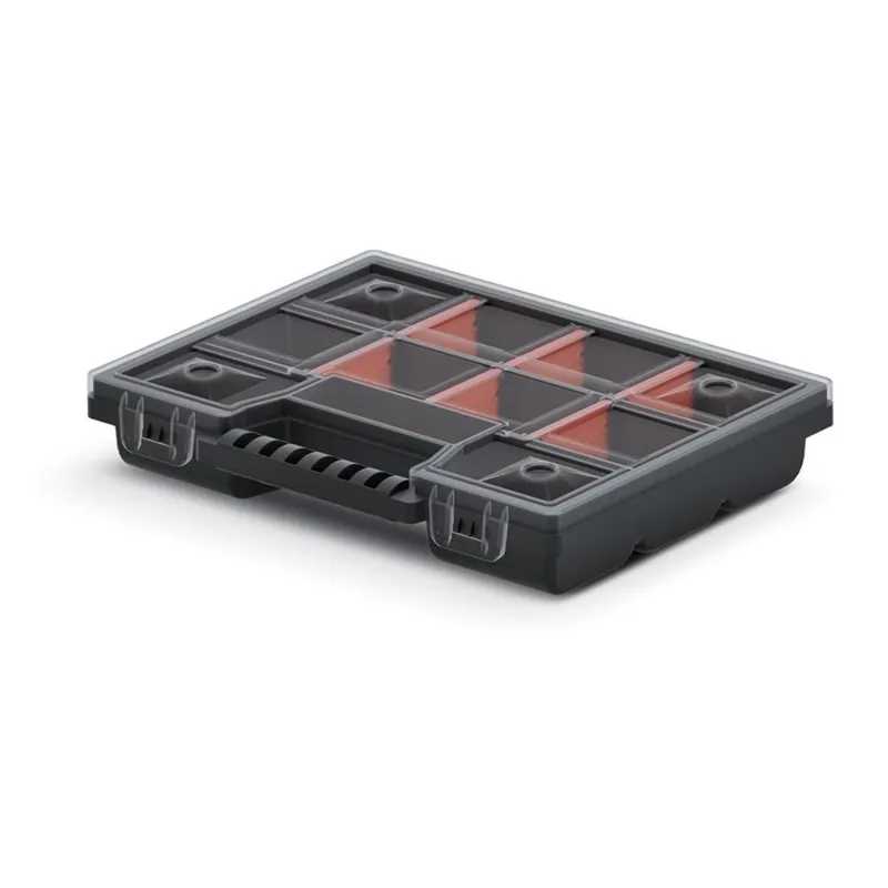 Plastový organizér 10 přihrádek NOR 195x155x35 červený Kistenberg