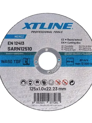 Kotouč řezný na nerez 125x1,0x22mm XTline