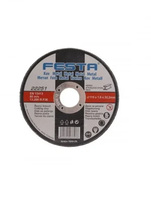Kotouč řezný FESTA na kov 115x1.6x22.2mm  FESTA