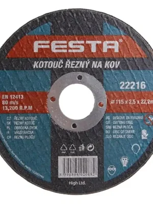 Kotouč řezný FESTA na kov 115x2.5x22.2mm  FESTA