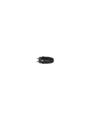 zástrčka 220V černá IP44