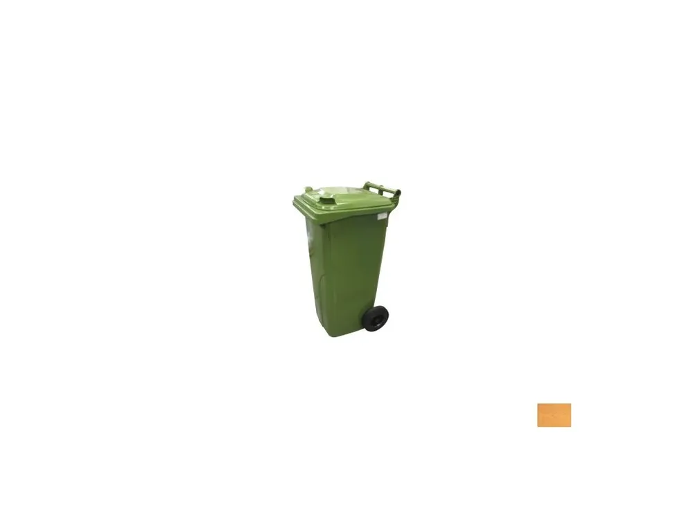 popelnice 120l zelená plast+kol.