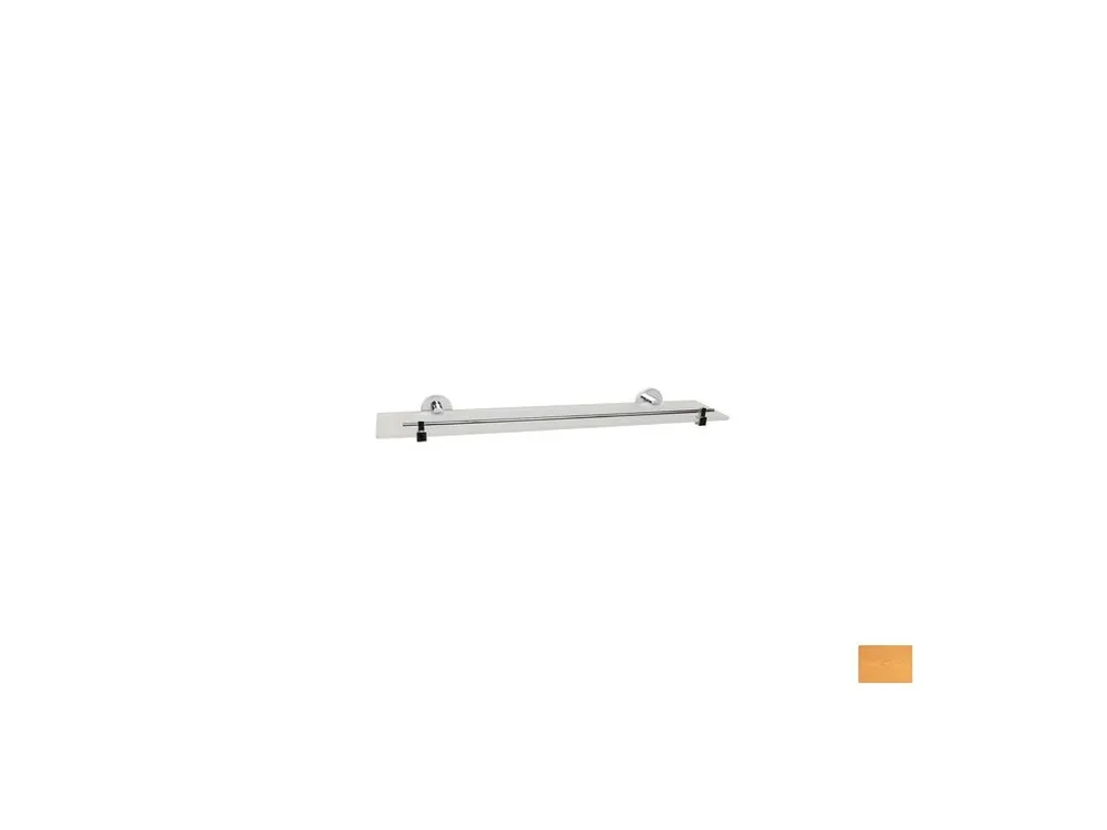 skleněná polička s ohrádkou 60cm