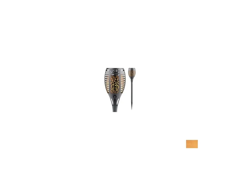 pochodeň LED s plamenem, 58cm, solární nabíjení