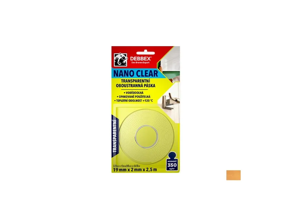 oboustranná páska Nano clear 19mmx2,5m
