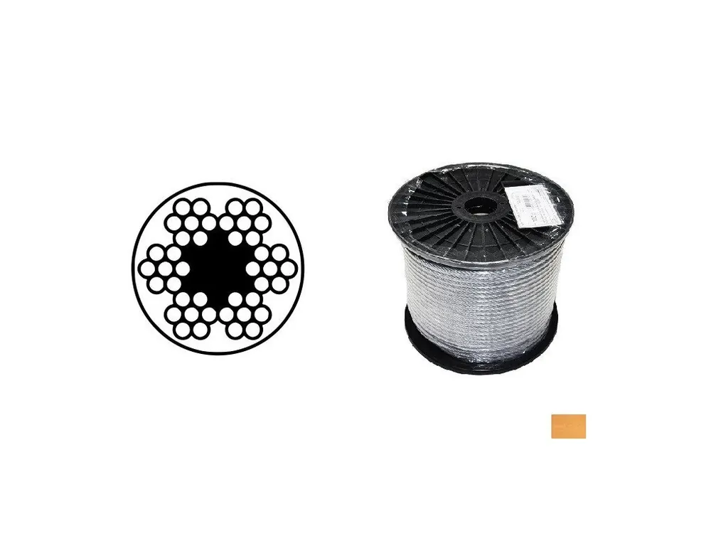 lano ocelové 2/3mm PVC